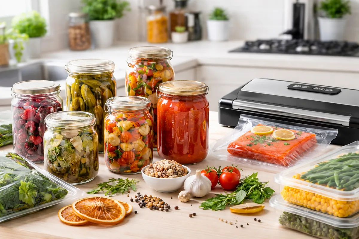 Les techniques de conservation des aliments à préparer chez soi
