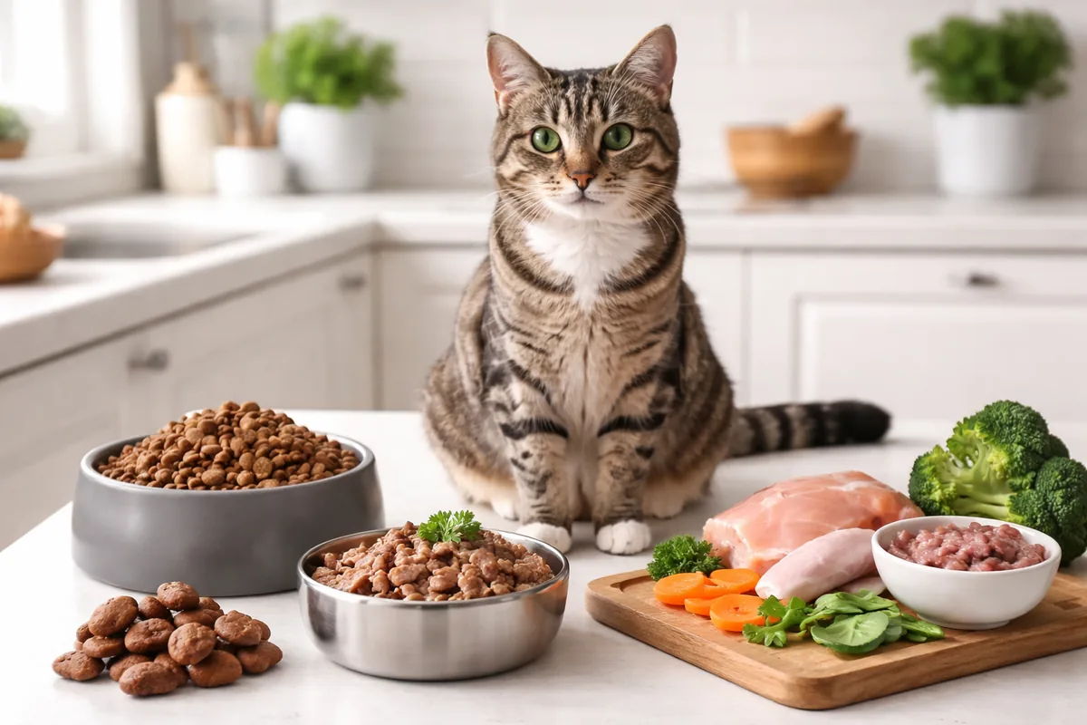 Les différents types d'alimentation pour un chat en santé